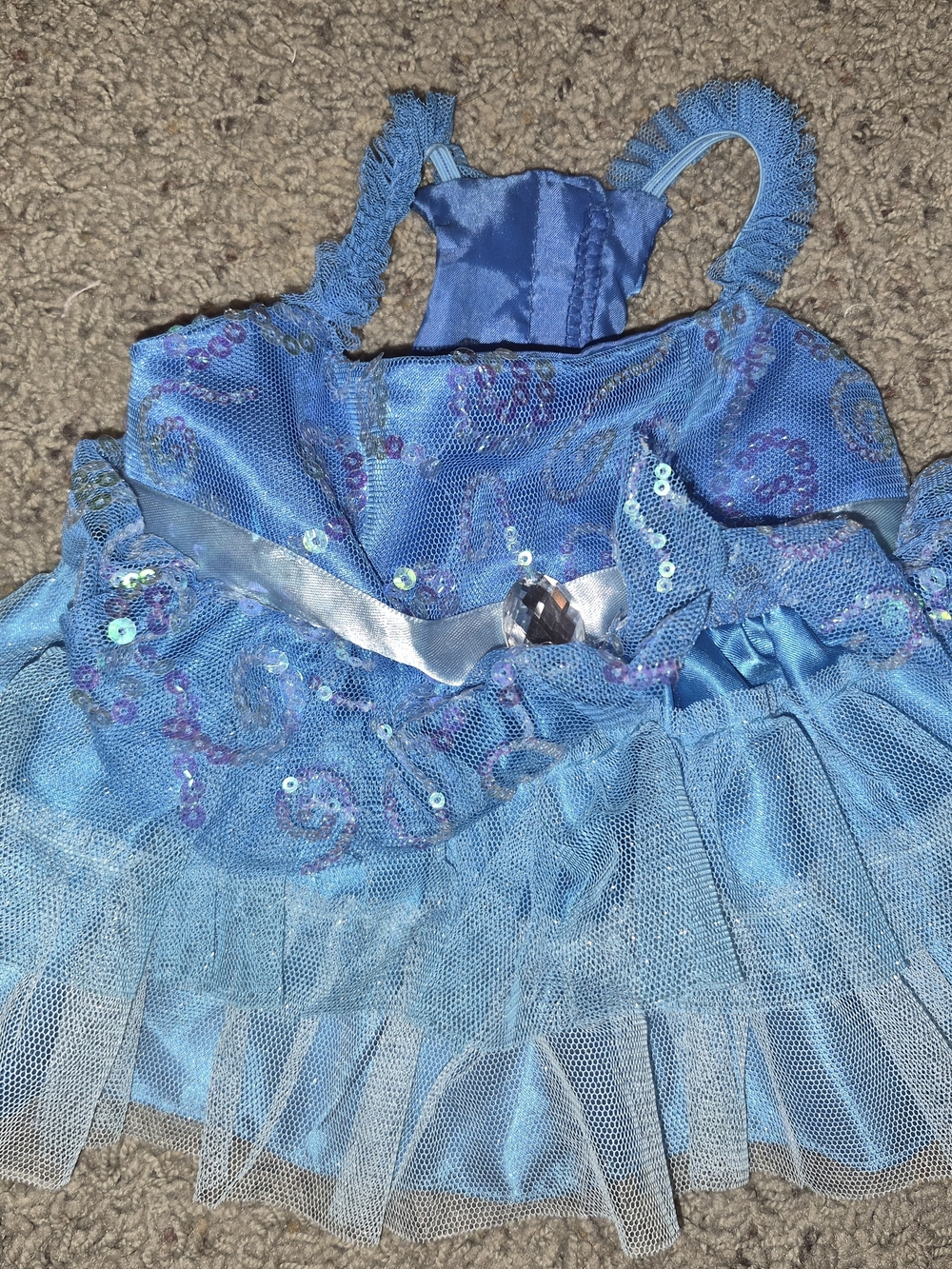 Build-A-Bear Sparkling Blue Sequin Tulle Costume